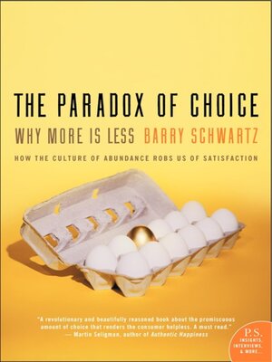 cover image of The Paradox of Choice